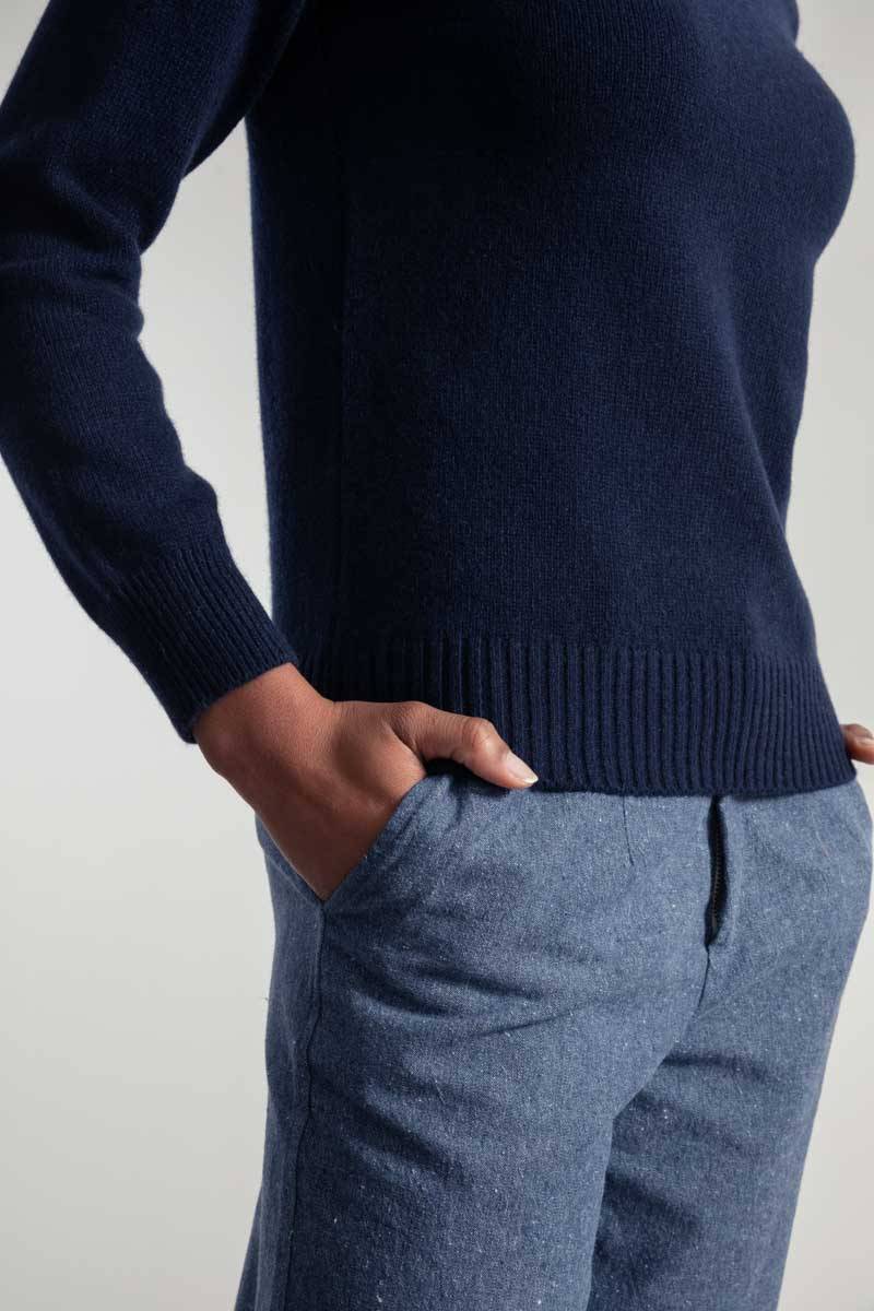 Rifò EDDA Maglia Donna Cashmere Rigenerato Italy