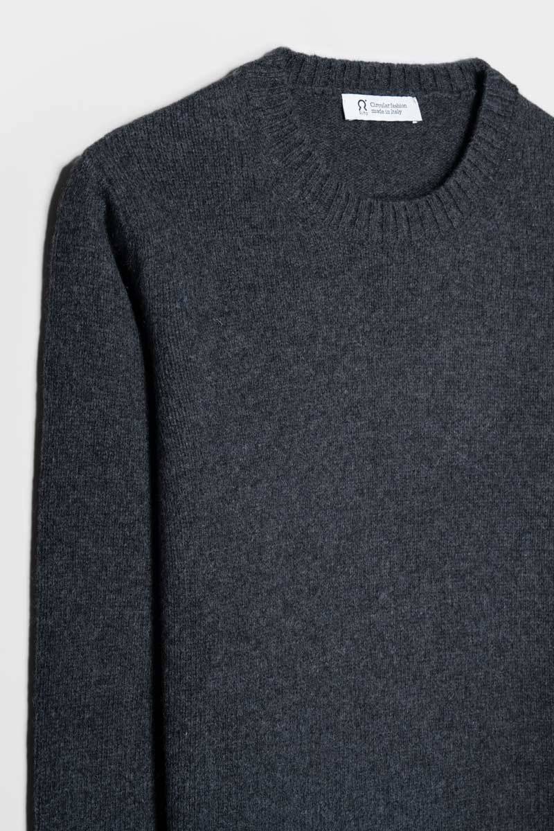 Rifò LAURA Maglia Girocollo Donna Lana Rigenerata Qualità