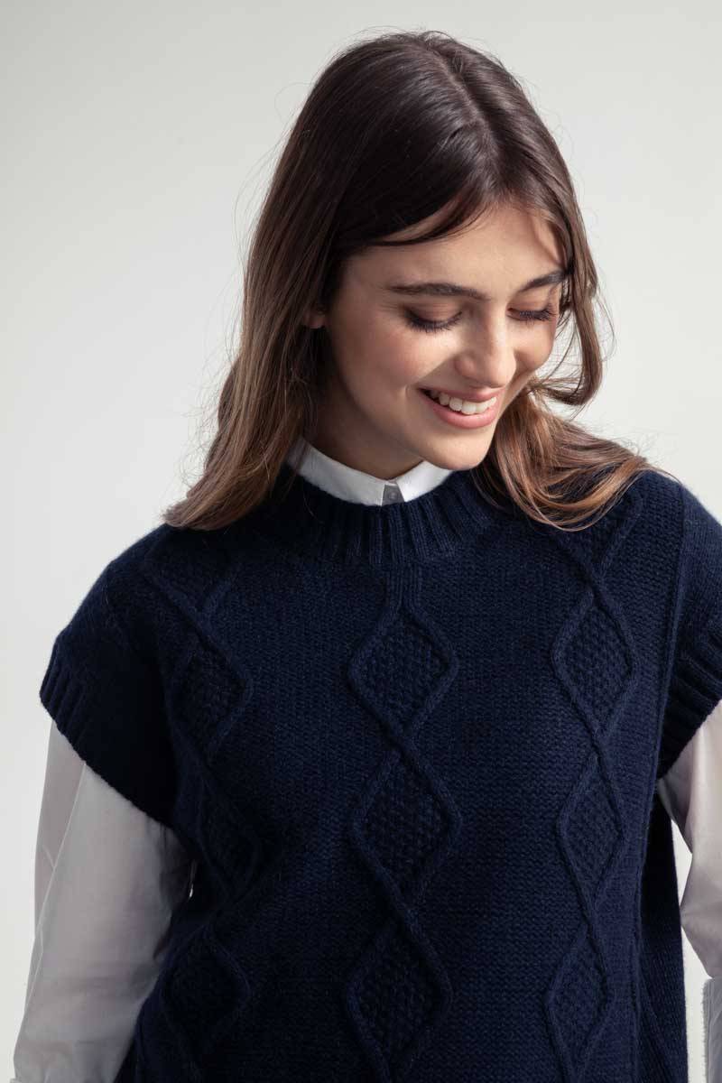 Rifò NORMA Gilet Donna Lana Rigenerata Promozione Limitata