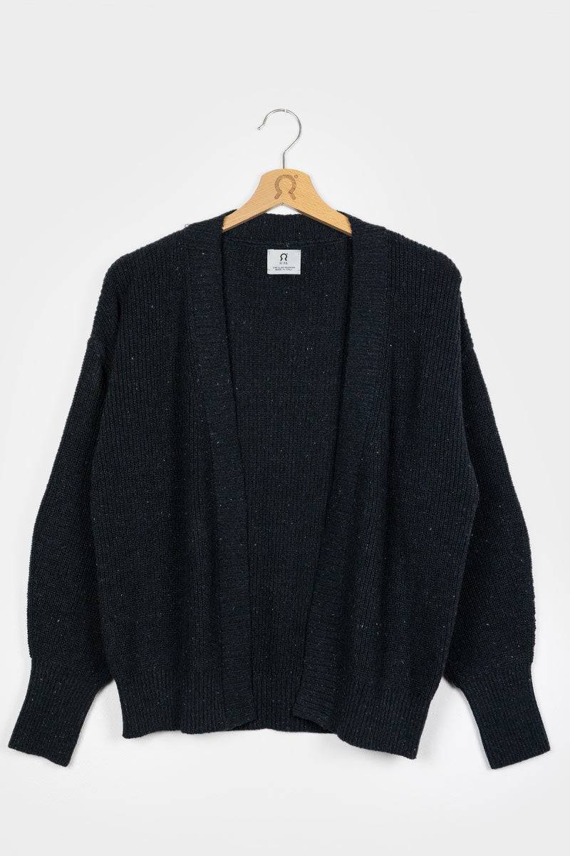 Rifò CARA Cardigan Donna Cotone Jeans Rigenerato Prezzo Ridotto
