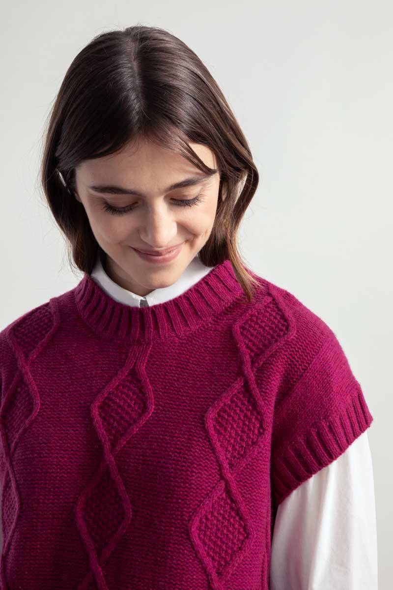Rifò NORMA Gilet Donna Lana Rigenerata Novità