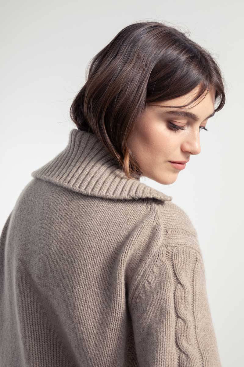 Rifò GIUDITTA Maglia Donna Lana Rigenerata Presa