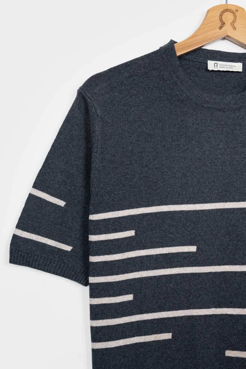 Rifò ADONE Maglia Righe Uomo Cotone Rigenerato In Vendita