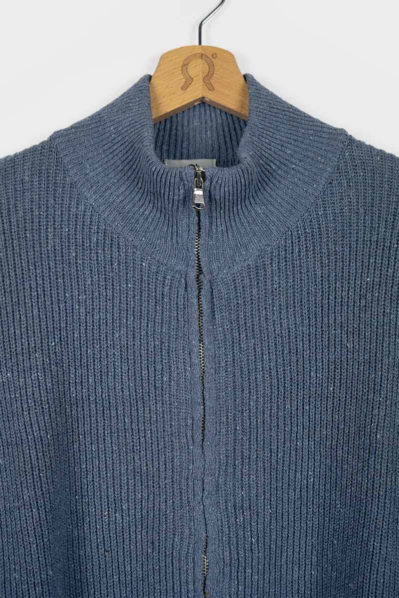 Rifò DUCCIO Cardigan Uomo Cotone Jeans Rigenerato Hotsell