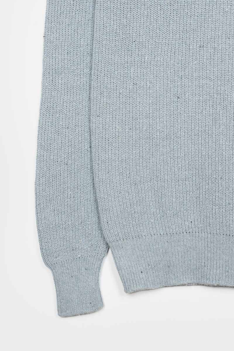 Rifò VITTORIO Maglia Girocollo Uomo Cotone Jeans Rigenerato Saldi Di Fabbrica
