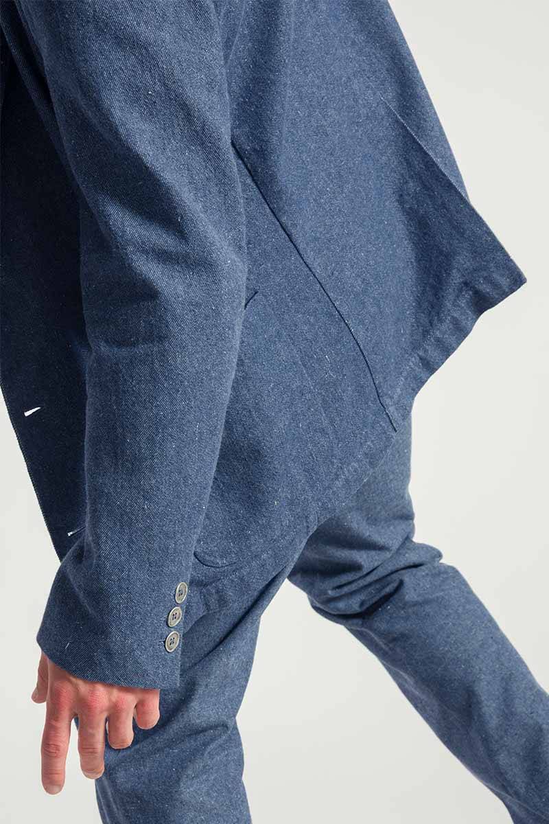 Rifò CURZIO Blazer Uomo Jeans Rigenerato Negozio
