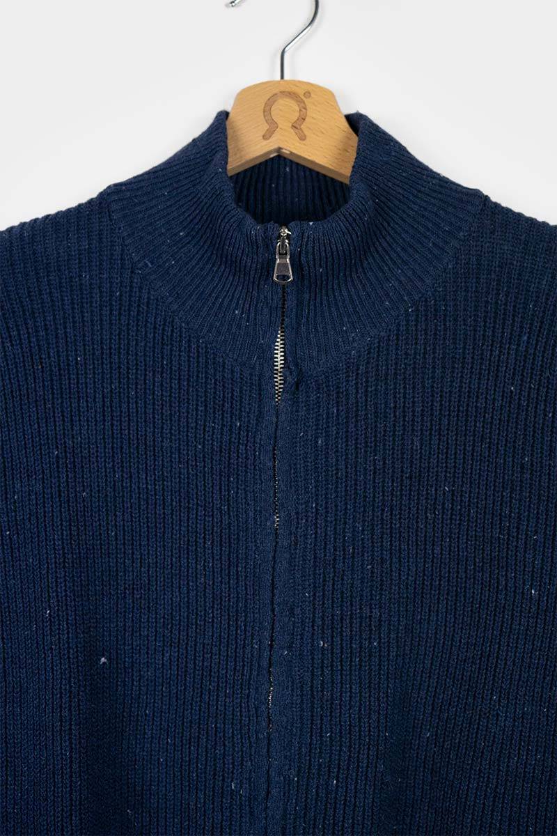 Rifò DUCCIO Cardigan Uomo Cotone Jeans Rigenerato In Saldo