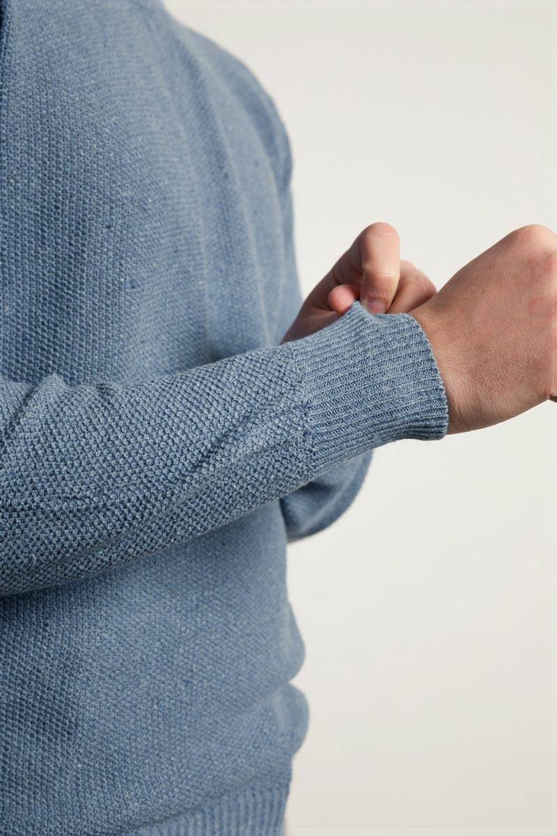 Rifò GINO Maglia Uomo Cotone Jeans rigenerato Moda