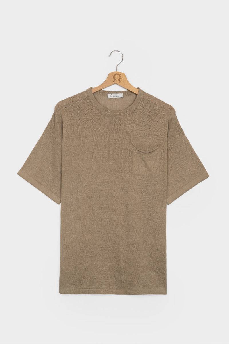Rifò MATTEO T-Shirt Lino Riciclato Uomo Black Friday
