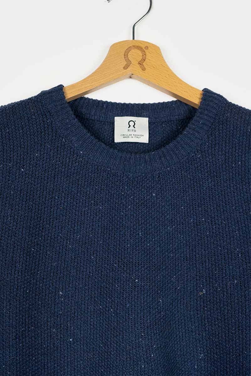 Rifò GINO Maglia Uomo Cotone Jeans rigenerato Cyber Monday