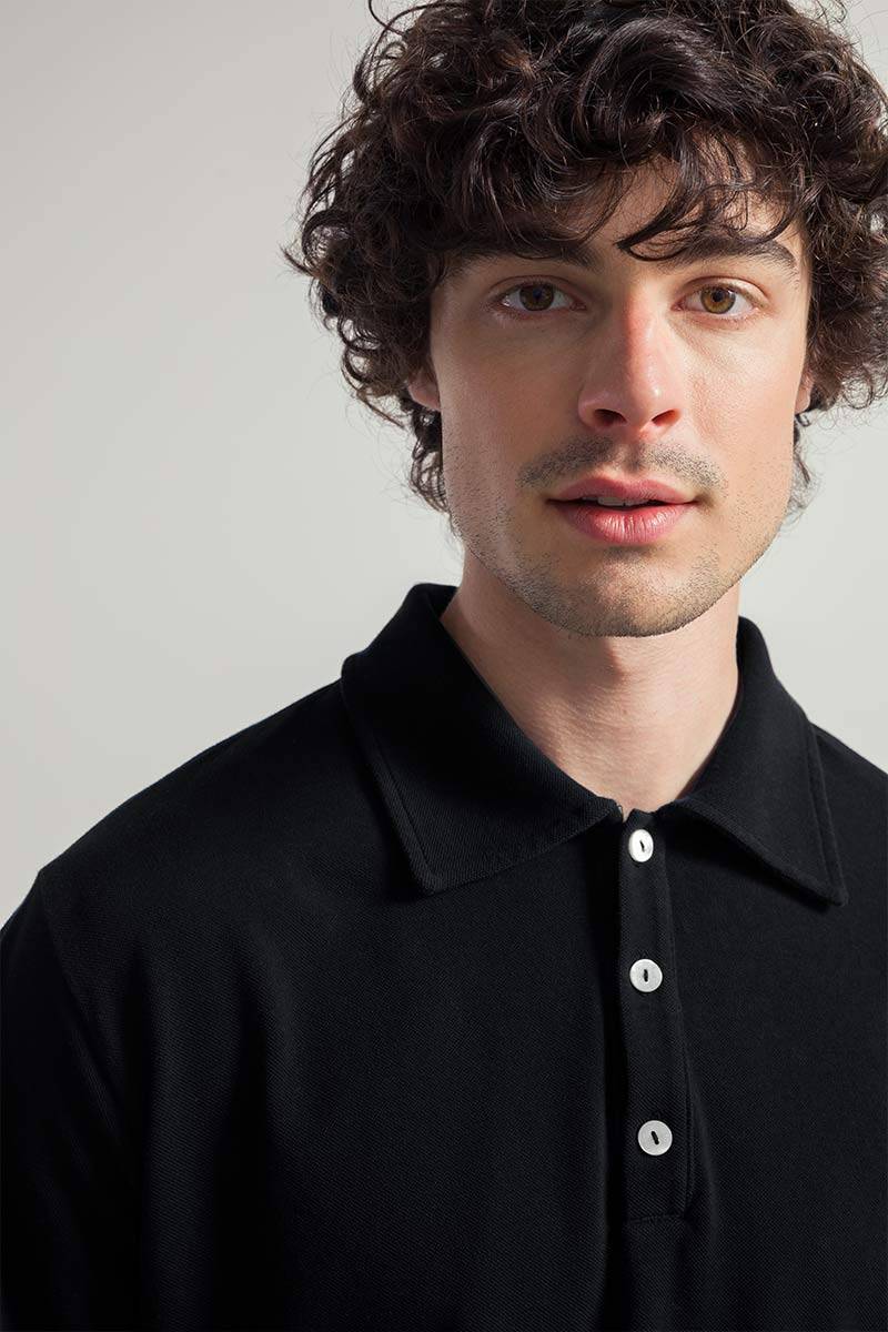 Rifò RICCARDO Maglia Polo Uomo Cotone Rigenerato Offerta per la Festa della Mamma