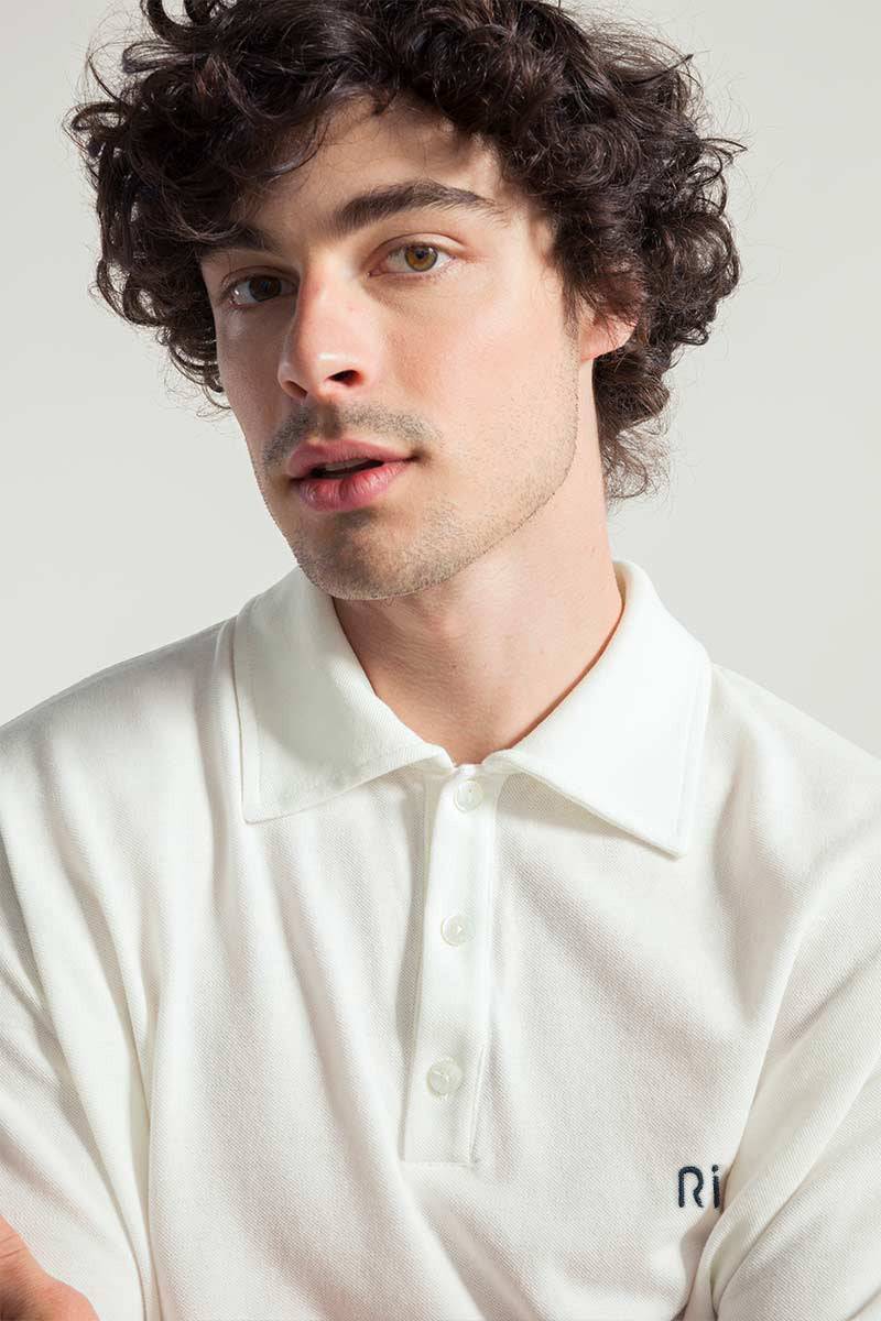 Rifò RICCARDO Maglia Polo Uomo Cotone Rigenerato Offerta Anniversario