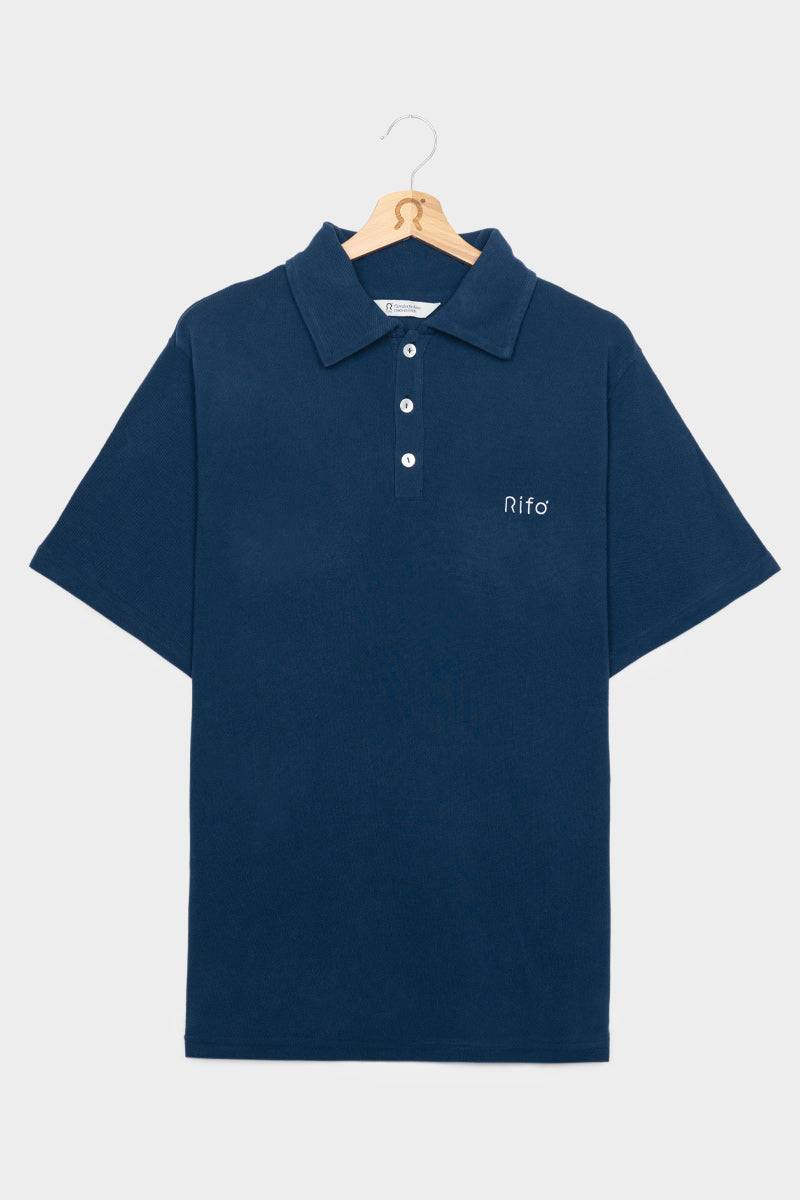 Rifò RICCARDO Maglia Polo Uomo Cotone Rigenerato Smaltimento dello stoccaggio