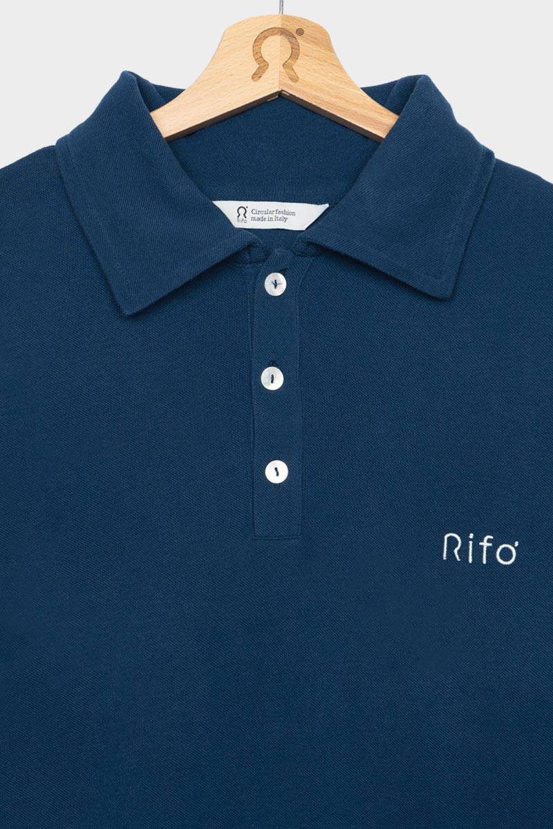 Rifò RICCARDO Maglia Polo Uomo Cotone Rigenerato Smaltimento dello stoccaggio