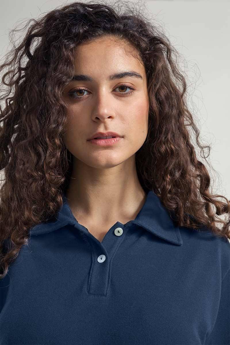 Rifò LUDO Maglia Polo Donna Cotone Rigenerato Offerte esclusive