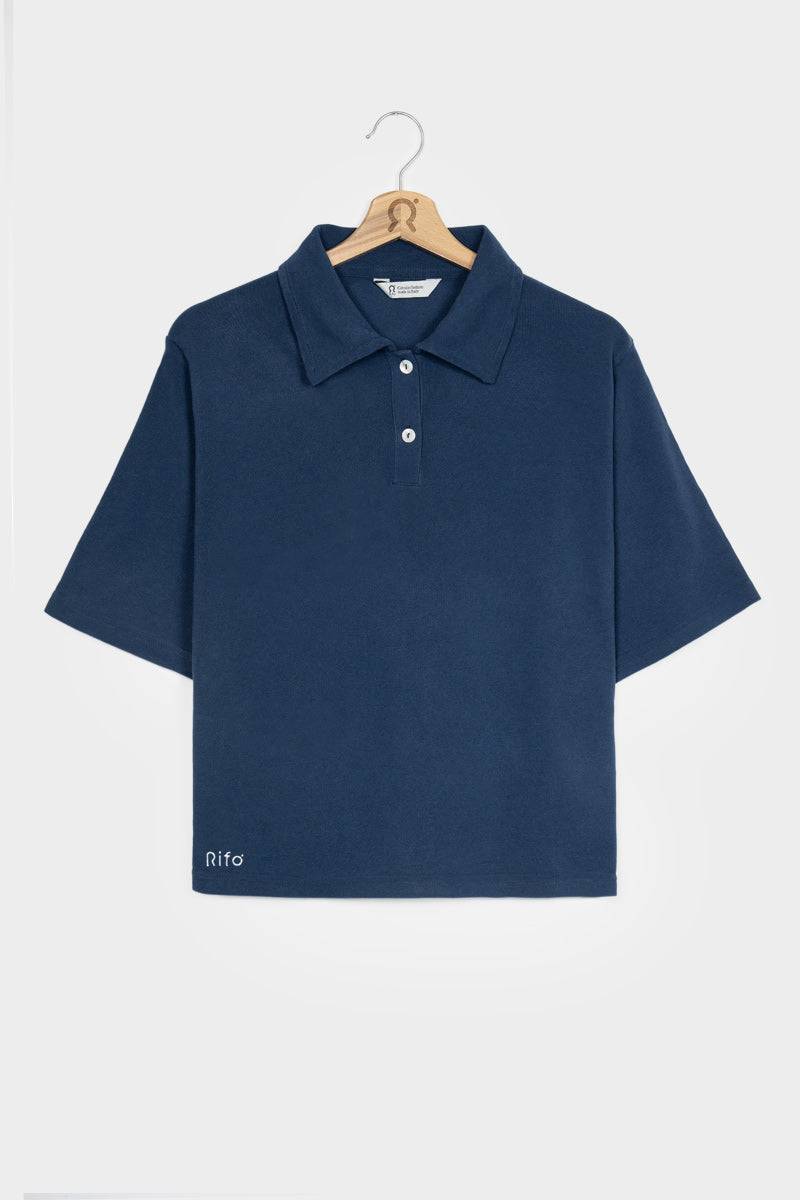 Rifò LUDO Maglia Polo Donna Cotone Rigenerato Offerte esclusive
