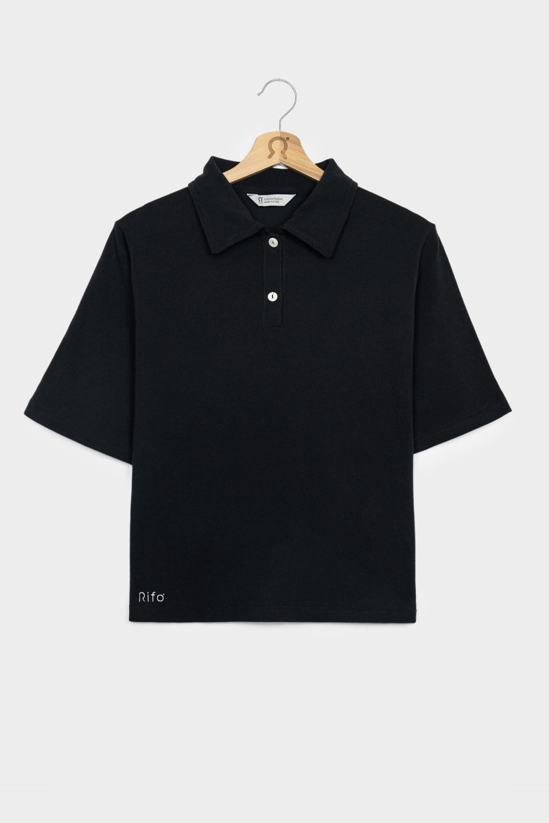 Rifò LUDO Maglia Polo Donna Cotone Rigenerato Lightning offer