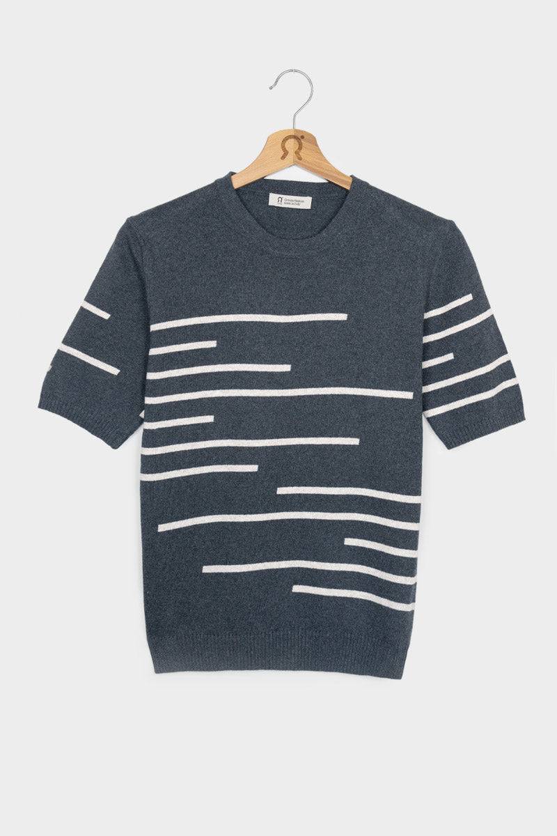 Rifò CLIO Maglia Donna Righe Cotone Rigenerato Liquidazione