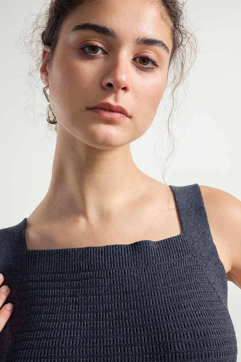 Rifò SOLE Canotta Spalla Larga Donna Cotone Rigenerato Super Saving Price