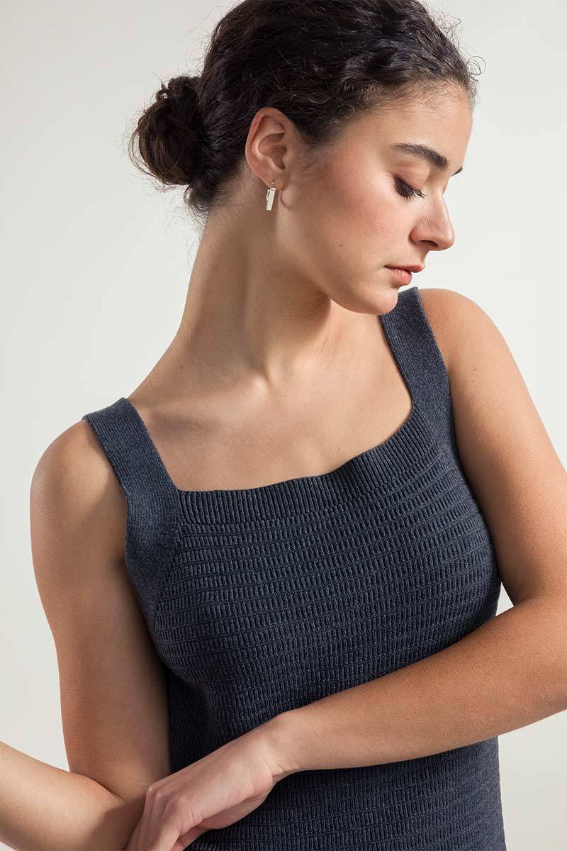 Rifò LUNA Abito Tubino in Maglia Donna Cotone Rigenerato Ritorno libero