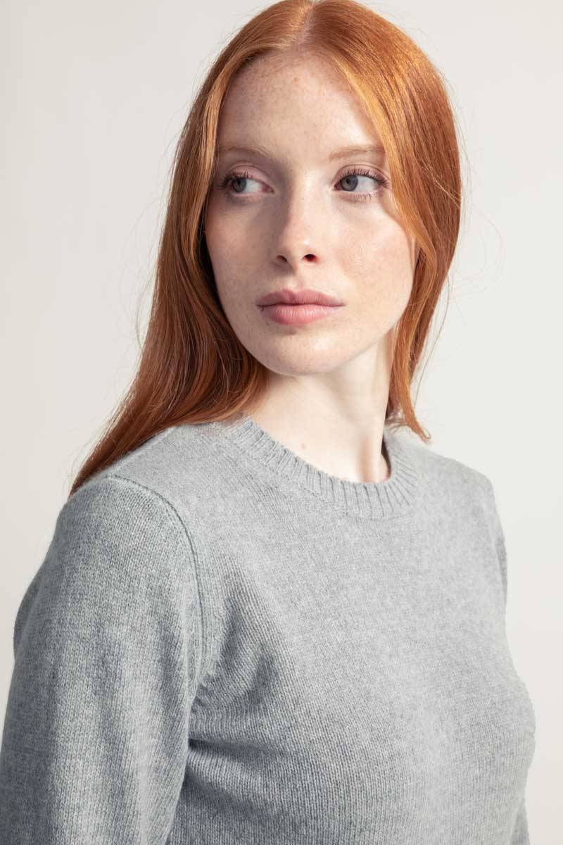 Rifò LAURA Maglia Girocollo Donna Lana Rigenerata Rilascio limitato