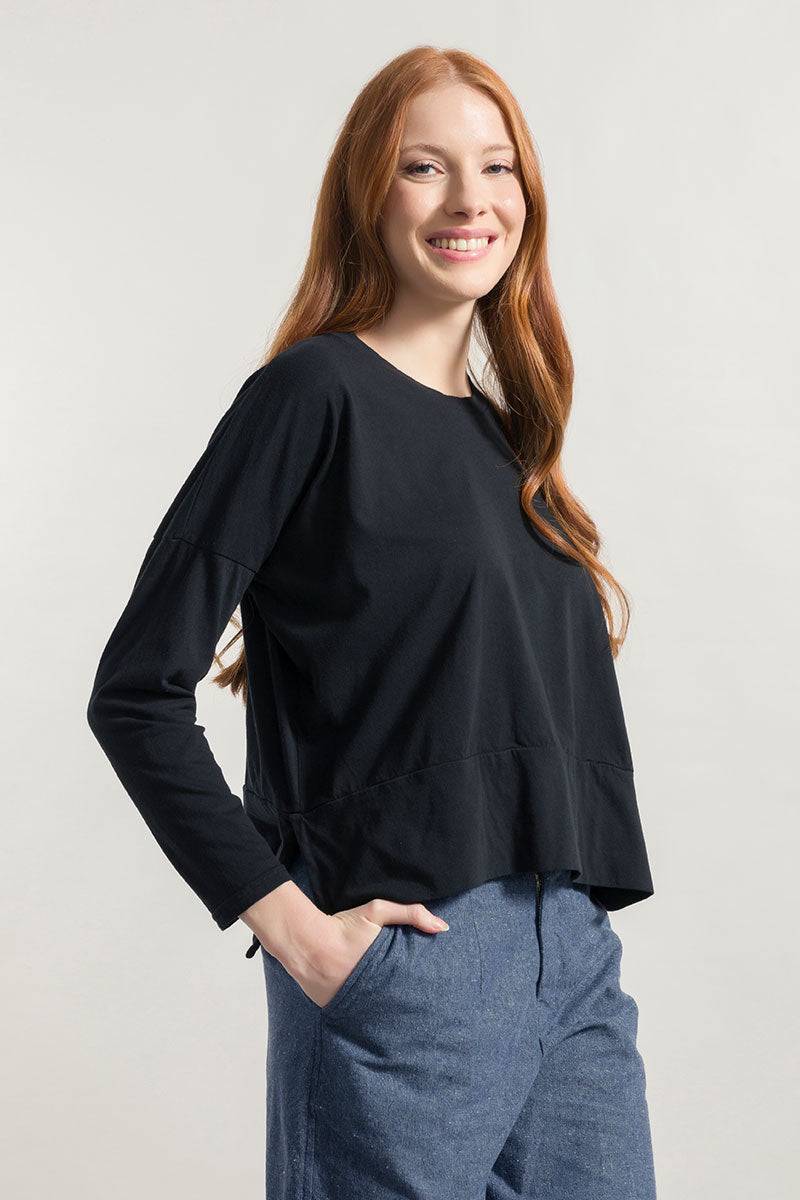 Rifò ZOE Maglia Maniche Lunghe Donna Cotone Rigenerato Officina
