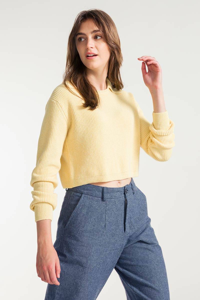 Rifò OLIVIA Maglia Donna Cotone Rigenerato Esporta salva