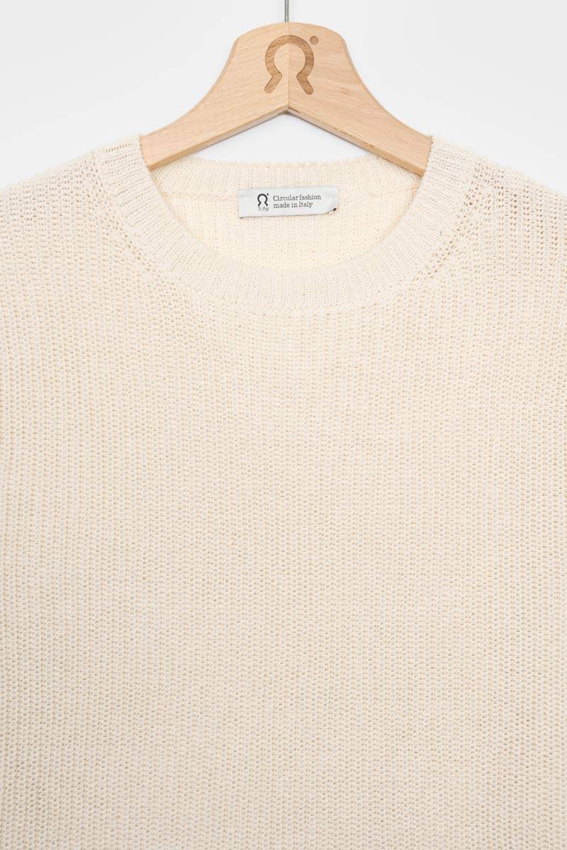 Rifò OLGA Maglia Donna Cotone Rigenerato Italia