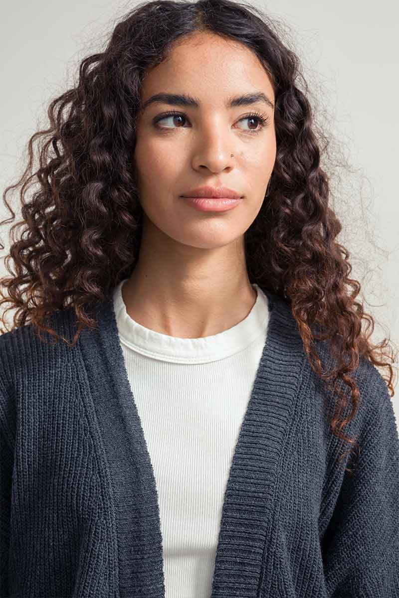Rifò IRMA Cardigan Donna Cotone Rigenerato Qualità