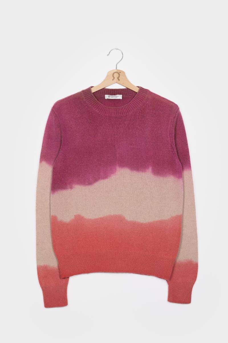 Rifò FIAMMETTA Maglia Girocollo Donna Cashmere Rigenerato Pezzi Unici