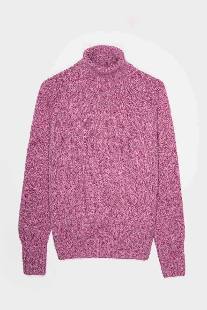 Rifò SUSANNA Maglia Collo Alto Donna Cashmere Rigenerato Qualità Garantita