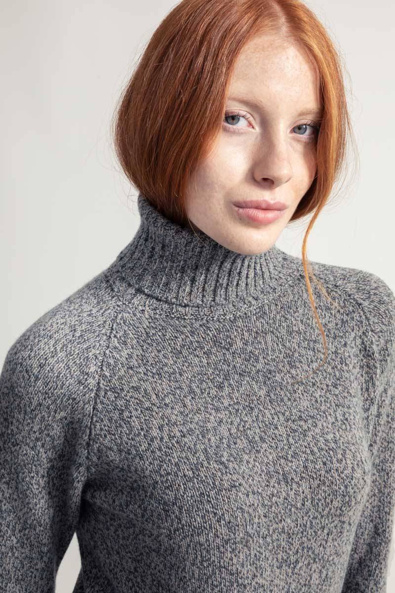 Rifò SUSANNA Maglia Collo Alto Donna Cashmere Rigenerato Negozi Online