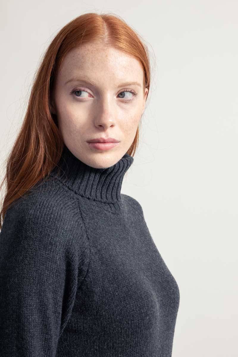 Rifò SUSANNA Maglia Collo Alto Donna Cashmere Rigenerato Acquista Ora
