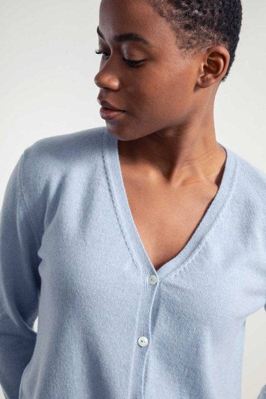 Rifò LETIZIA Cardigan Donna Light Cashmere Rigenerato Consegna Veloce