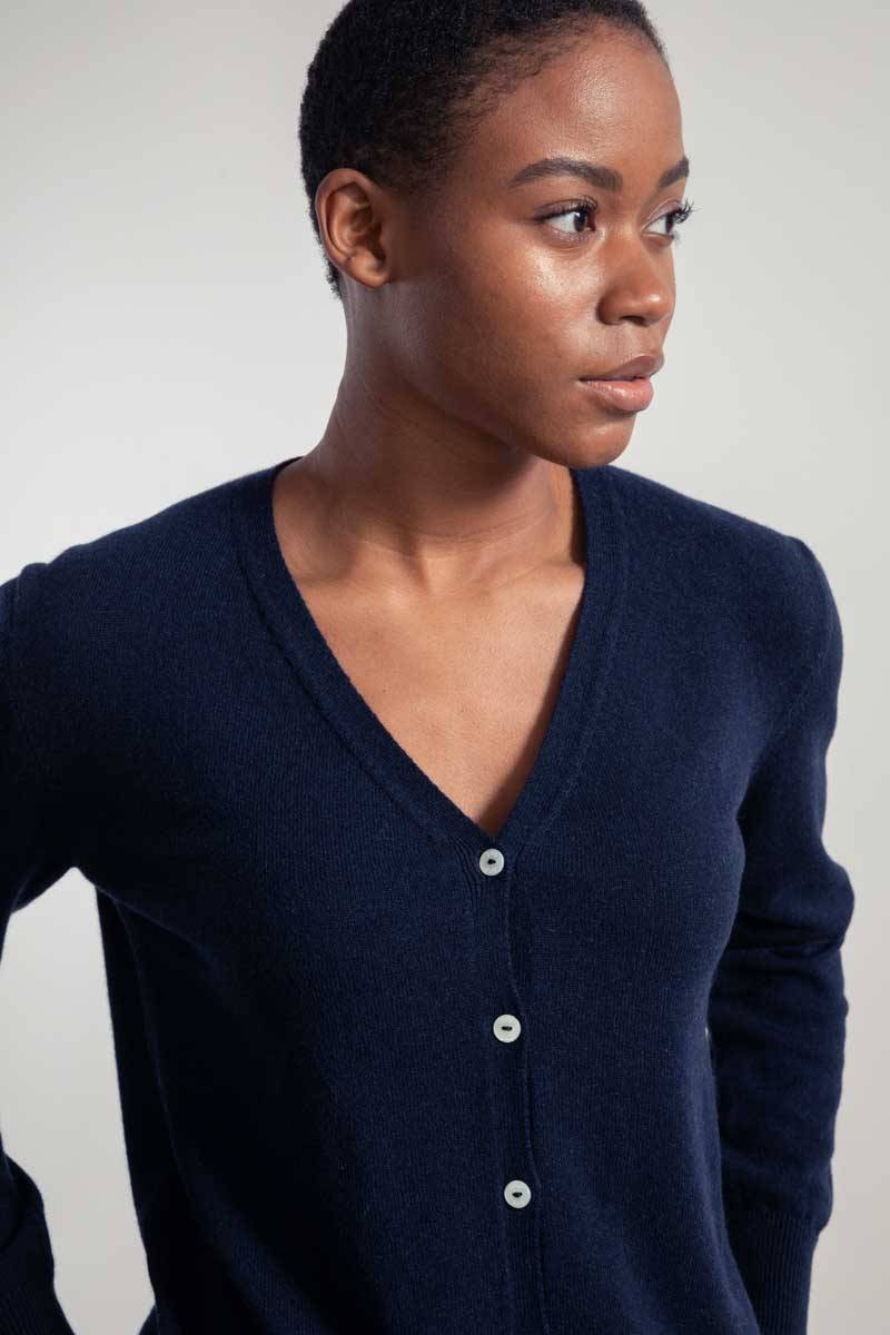 Rifò LETIZIA Cardigan Donna Light Cashmere Rigenerato Promozione Limitata