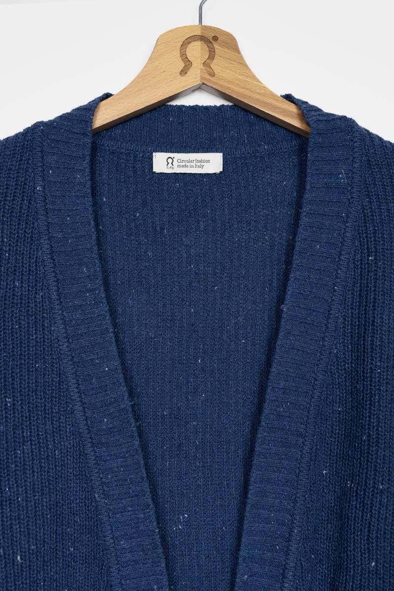 Rifò CARA Cardigan Donna Cotone Jeans Rigenerato Hotsell