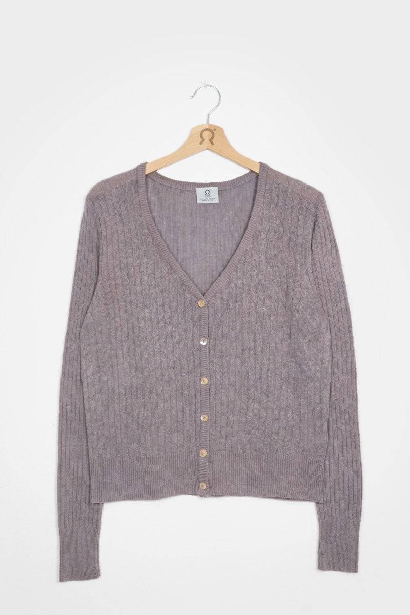 Rifò REALMA Cardigan Seta Rigenerata Tinture Naturali Moda