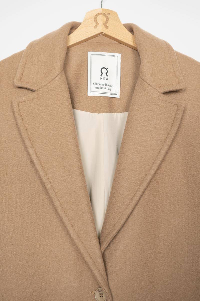 Rifò MARA Cappotto Donna Lana Rigenerata Comprare a buon mercato