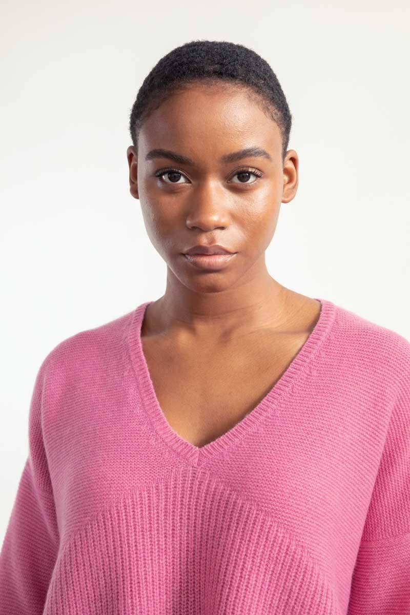 Rifò ELEONORA Maglia Donna Cashmere Rigenerato Smaltimento dello stoccaggio