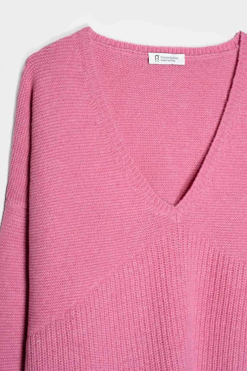 Rifò ELEONORA Maglia Donna Cashmere Rigenerato Smaltimento dello stoccaggio