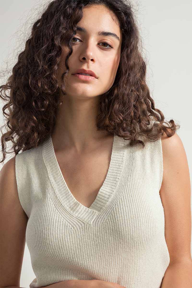 Rifò GAIA Canotta Donna Seta Rigenerata Offerte giornaliere