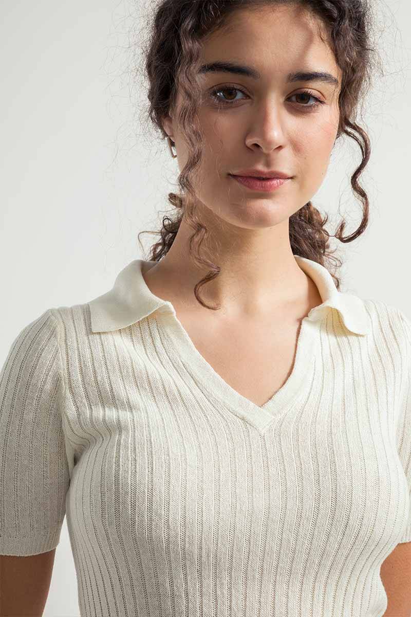 Rifò GIGI Polo Donna Seta Rigenerata Offerte speciali