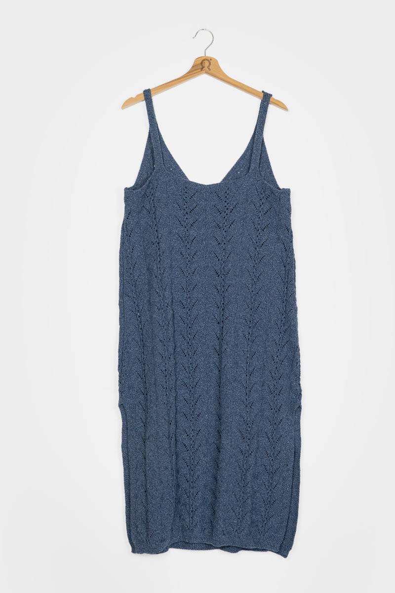 Rifò LOLA Abito in Maglia Cotone Jeans Rigenerato Rilascio limitato