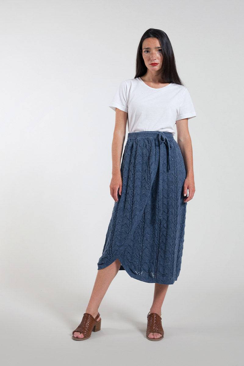 Rifò LAUREN Gonna Donna Cotone Jeans Rigenerato Ultimi tre giorni