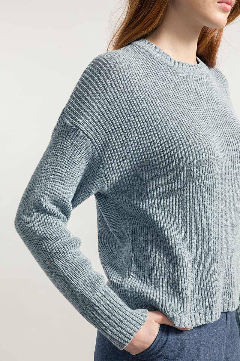 Rifò DARIA Maglia Donna Cotone Jeans Rigenerato Latest stili