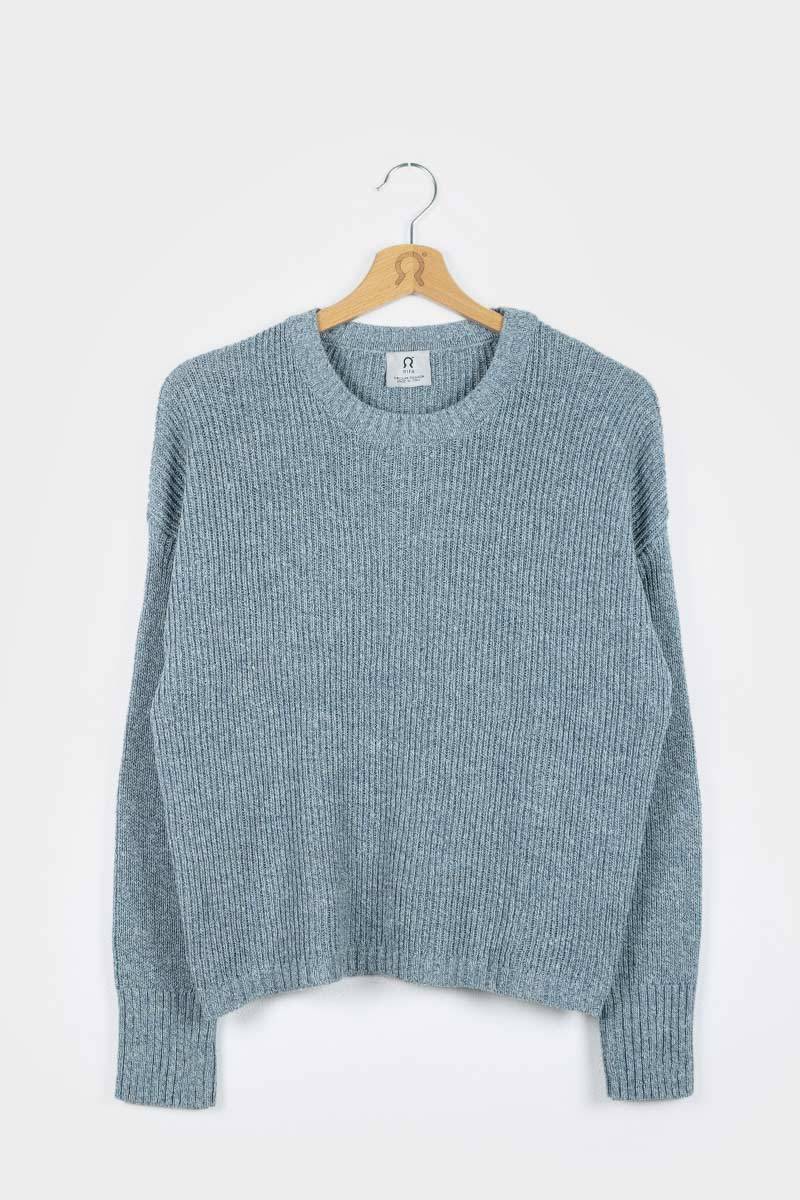 Rifò DARIA Maglia Donna Cotone Jeans Rigenerato Latest stili