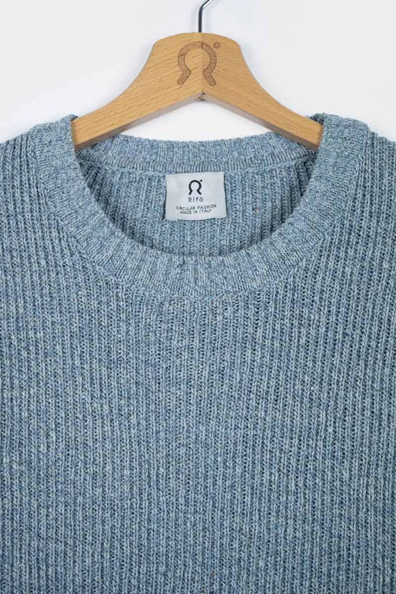 Rifò DARIA Maglia Donna Cotone Jeans Rigenerato Latest stili