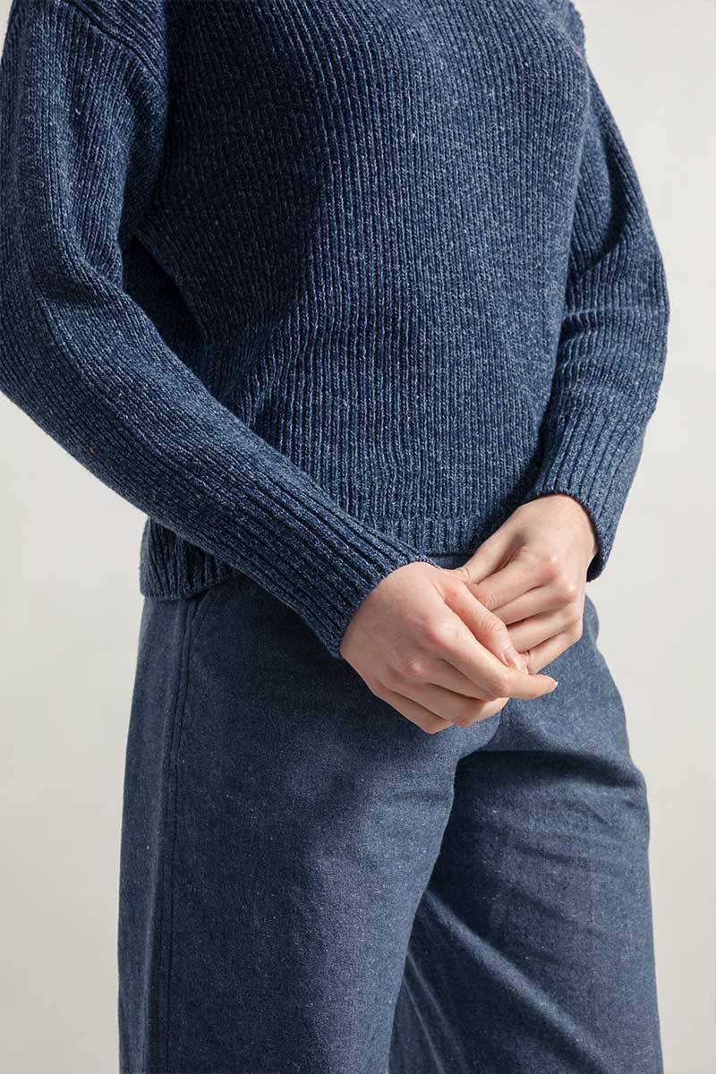 Rifò DARIA Maglia Donna Cotone Jeans Rigenerato Ultimo giorno