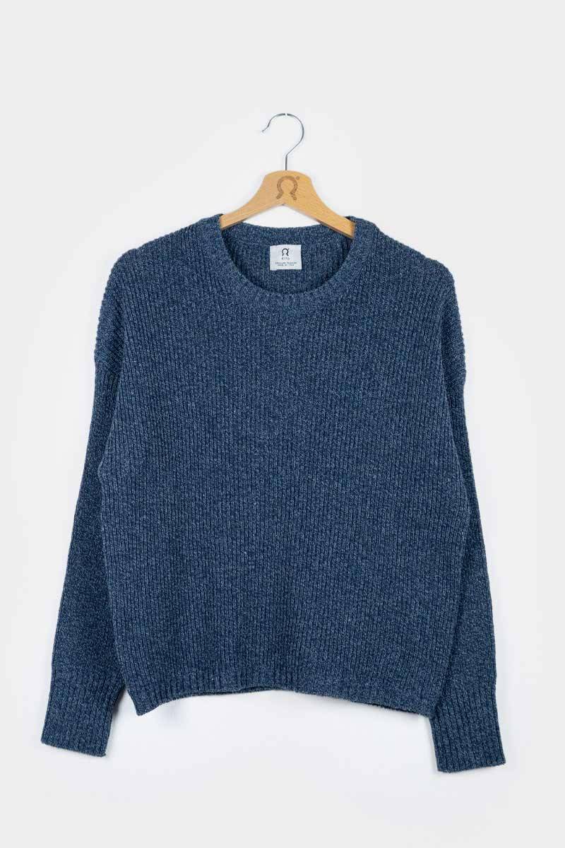 Rifò DARIA Maglia Donna Cotone Jeans Rigenerato Ultimo giorno