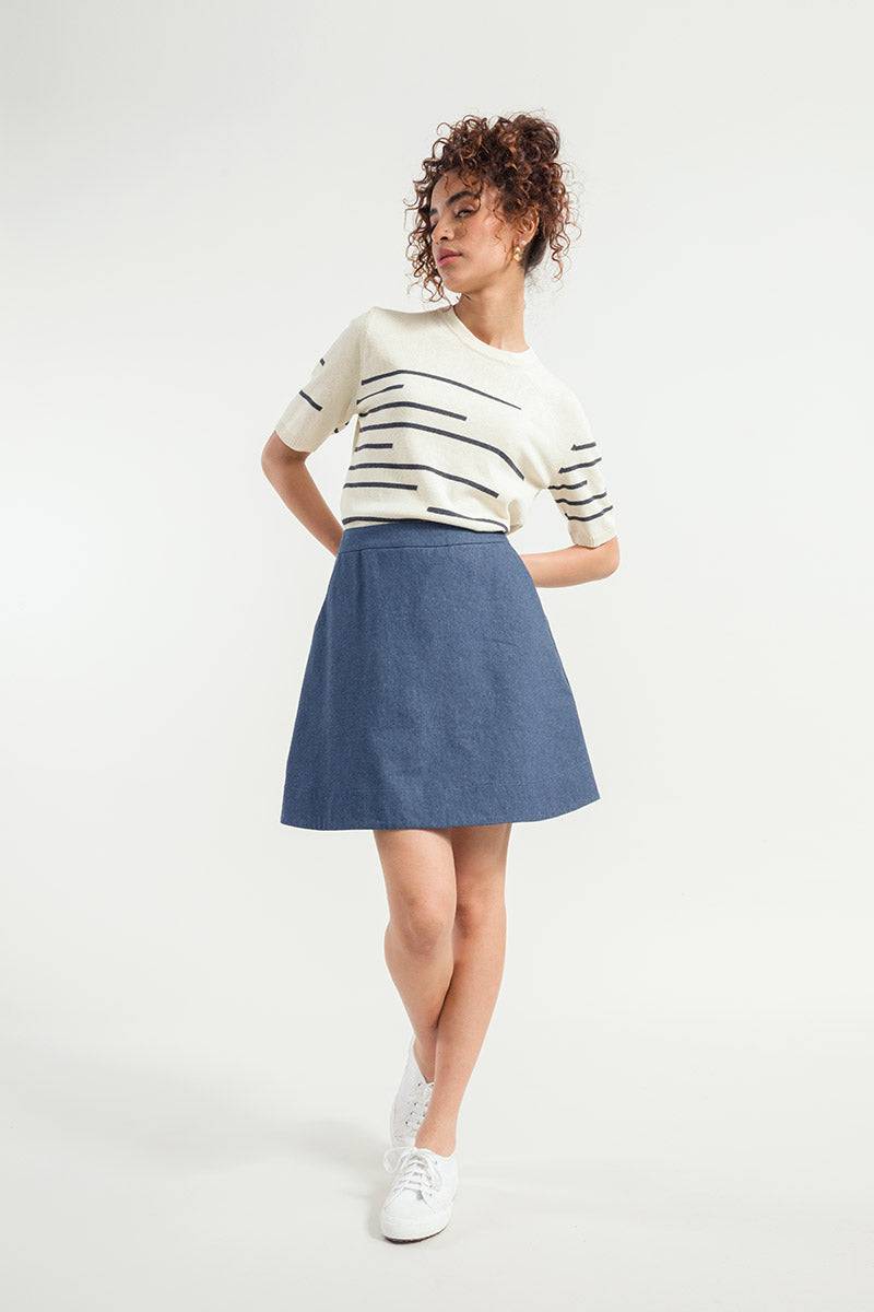 Rifò CLIO Maglia Donna Righe Cotone Rigenerato Fino al 55% di sconto